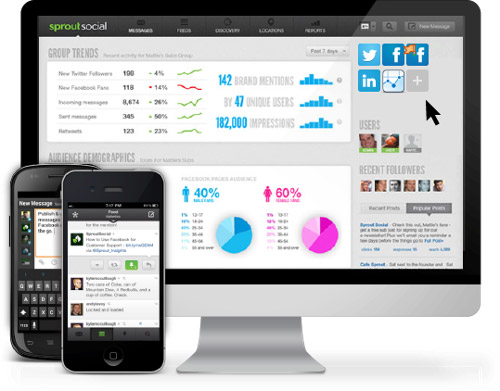Social Sprout allows you to manage multiple social media accounts